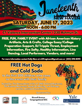 Juneteenth New Haven 2023 Flyer