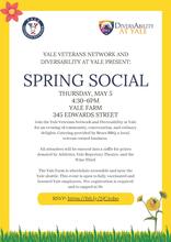 Yale Veterans Network &amp; DiversAbility at Yale Spring SocialFlyer